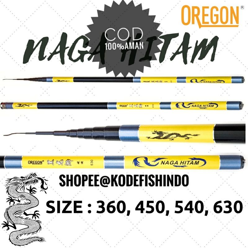 JORAN TEGEK OREGON NAGA HITAM 360,450,540CARBON RINGAN