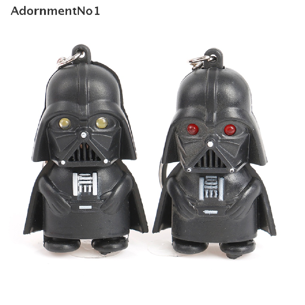 (AdornmentNo1) Gantungan Kunci Bentuk Darth Vader Star Wars Dengan Lampu LED Untuk Pria