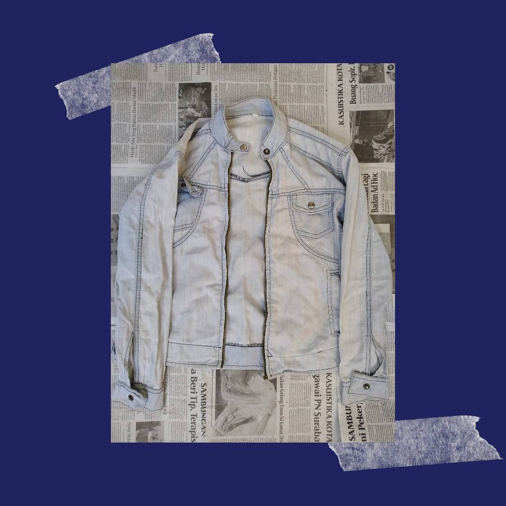 PRELOVED JAKET JEANS MURAH BEKAS