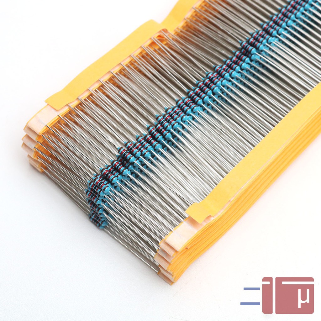 x10 Resistor 12K 1/4W Metal Film 1% Taiwan Kaki Tembaga