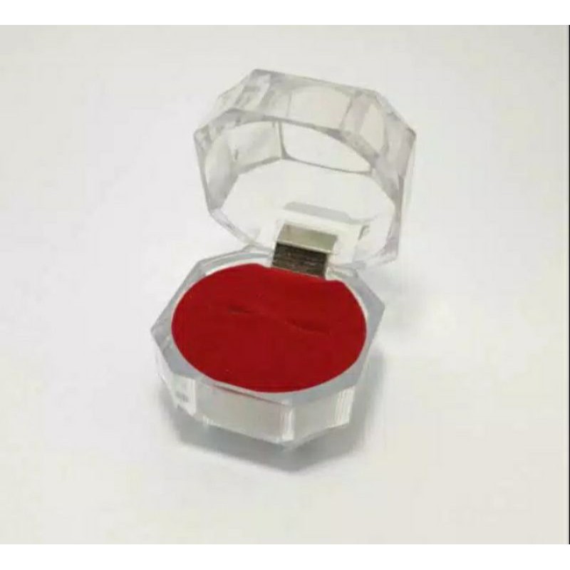box cincin acrilix/tempat cincin lamaran/tunangan