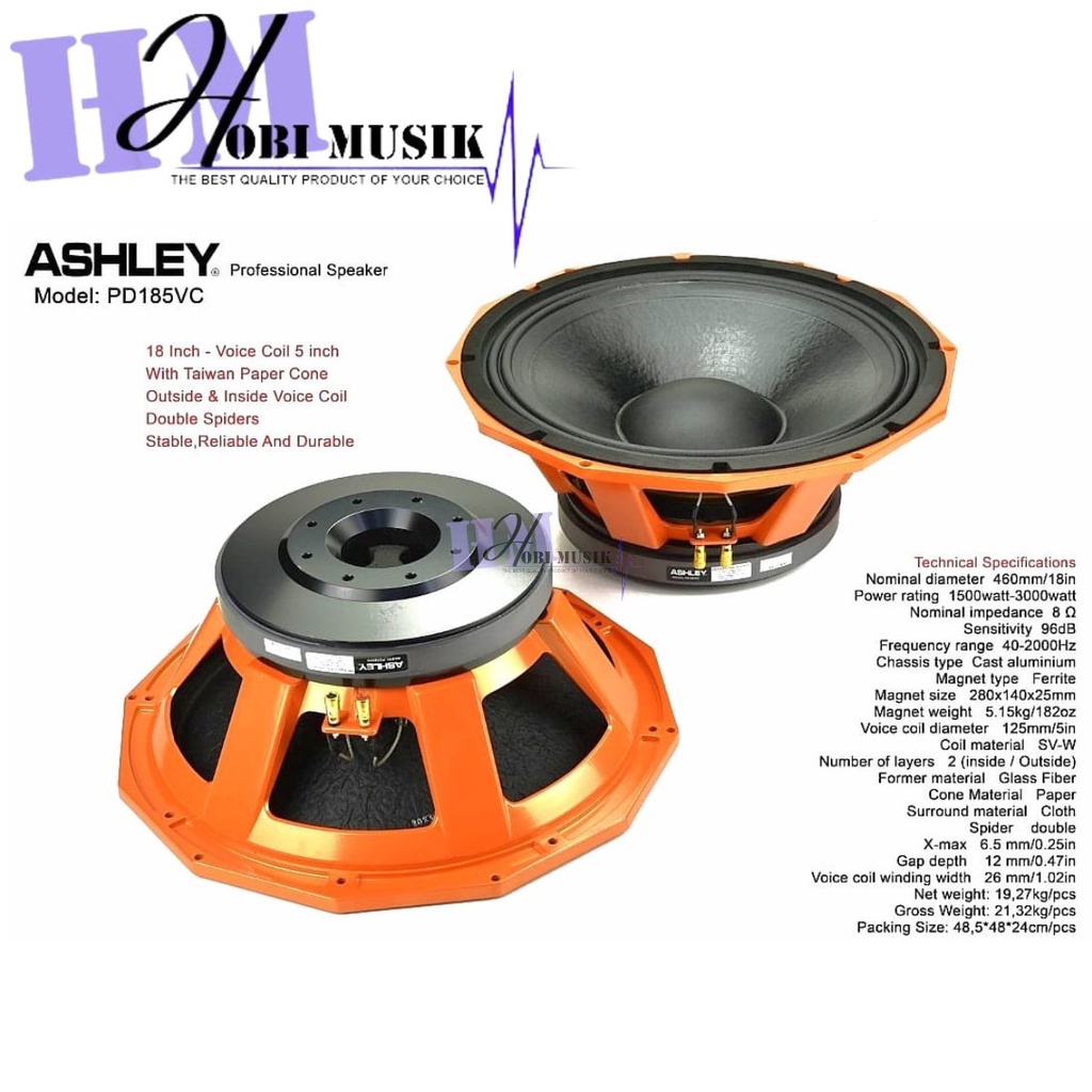 Speaker Ashley PD 185 VC