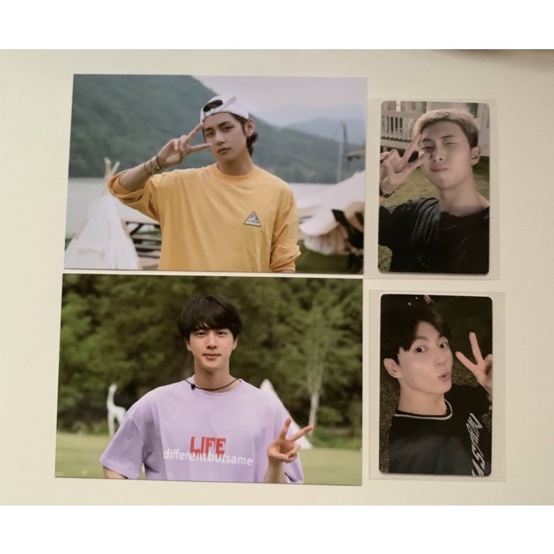 BTS IN THE SOOP SEASON 1 POSTCARD TAEHYUNG TAE V THV JIN SEOKJIN KSJ JUNGKOOK JK NAMJOON RM POSCA  P