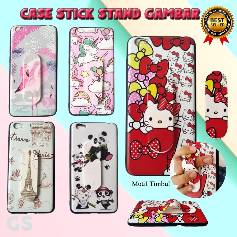 Casing case hp import Stick Stand Gambar karakter lucu SAMSUNG J5 PRO J7 PRO