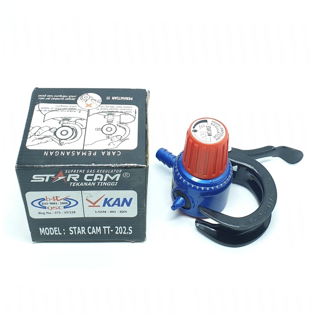 REGULATOR GAS STARCAM TT-202S TANPA METER tekanan tinggi / REGULATOR GAS KOMPOR GAS LPG