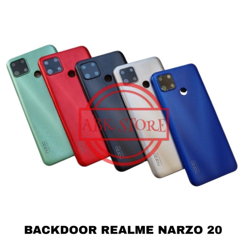 TUTUP BELAKANG BACKDOOR BACKCOVER BACK CASING HOUSING REALME NARZO 20