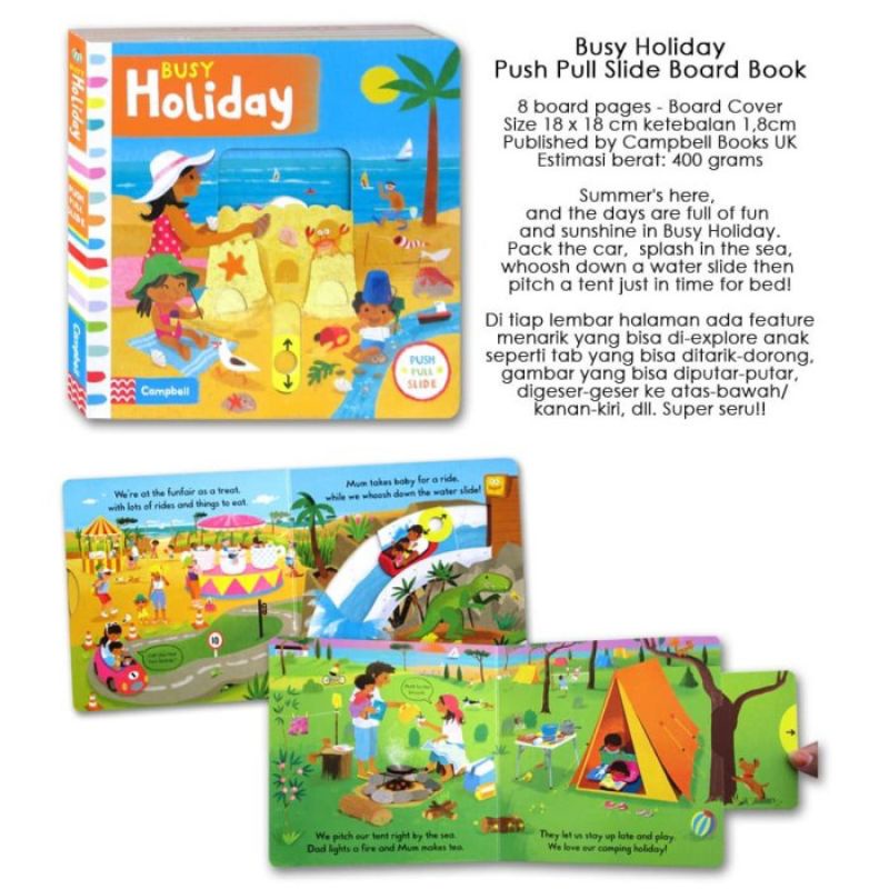 

Board book holiday, buku bacaan anak holiday