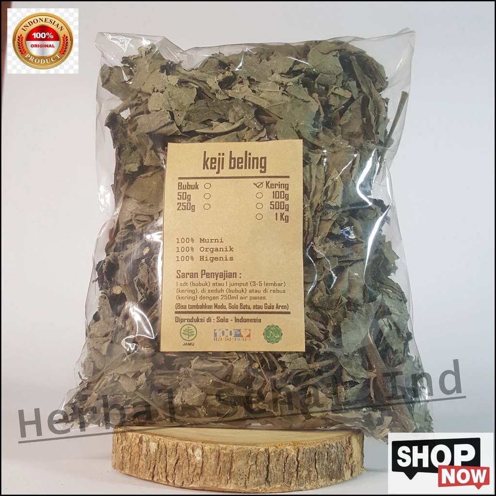 

DAUN KEJI BELING KERING 100 gr - Strobilanthes Crispa