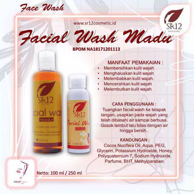 Facial Wash Madu SR12