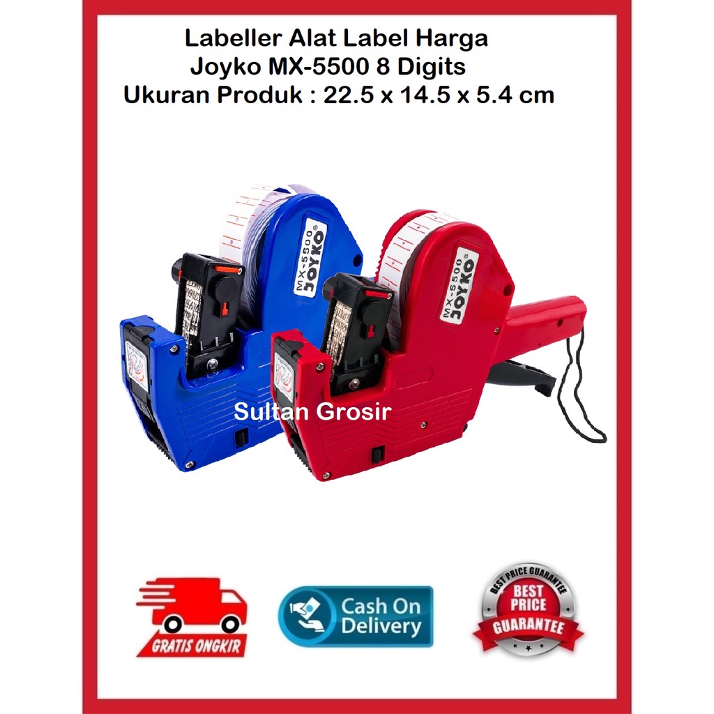 

LABELLER ALAT LABEL HARGA JOYKO MX-5500 8 DIGITS