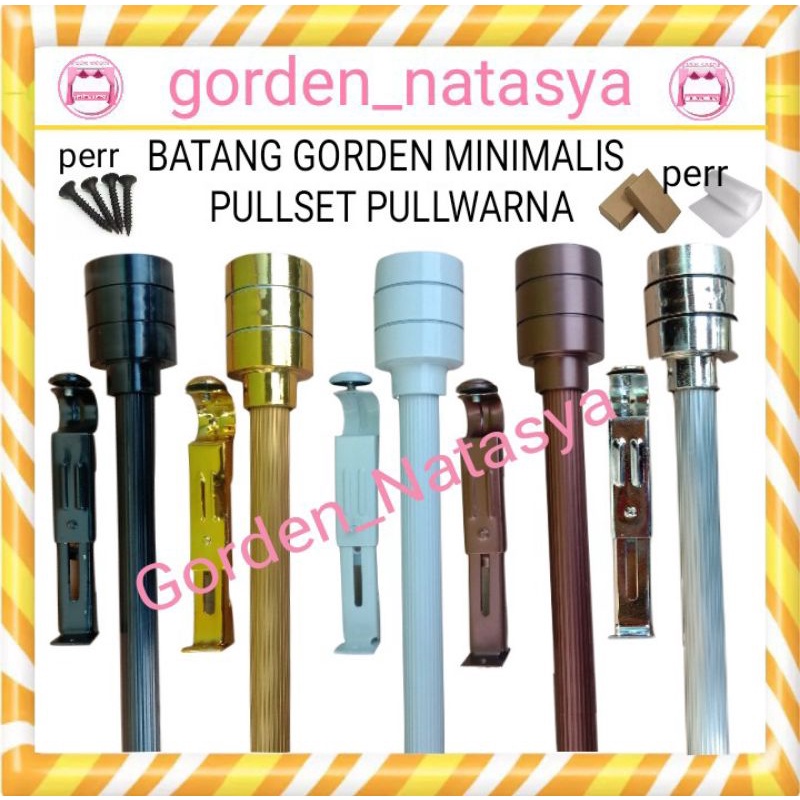BESI GORDEN PUTIH/BESI GORDEN / BATANG GORDEN MINIMALIS / ROLLET GORDEN FULL SET / TIONGKAT GORDEN /