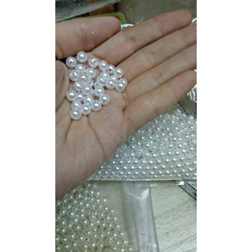 1/2ons atau 50gram 6mm mutiara semi jepang