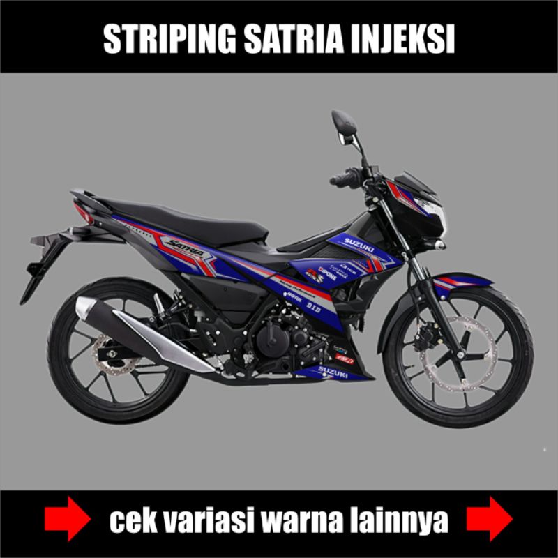 Sticker Decal Striping Suzuki Satria Fu Injeksi Sticker Variasi Satria Fu Injeksi