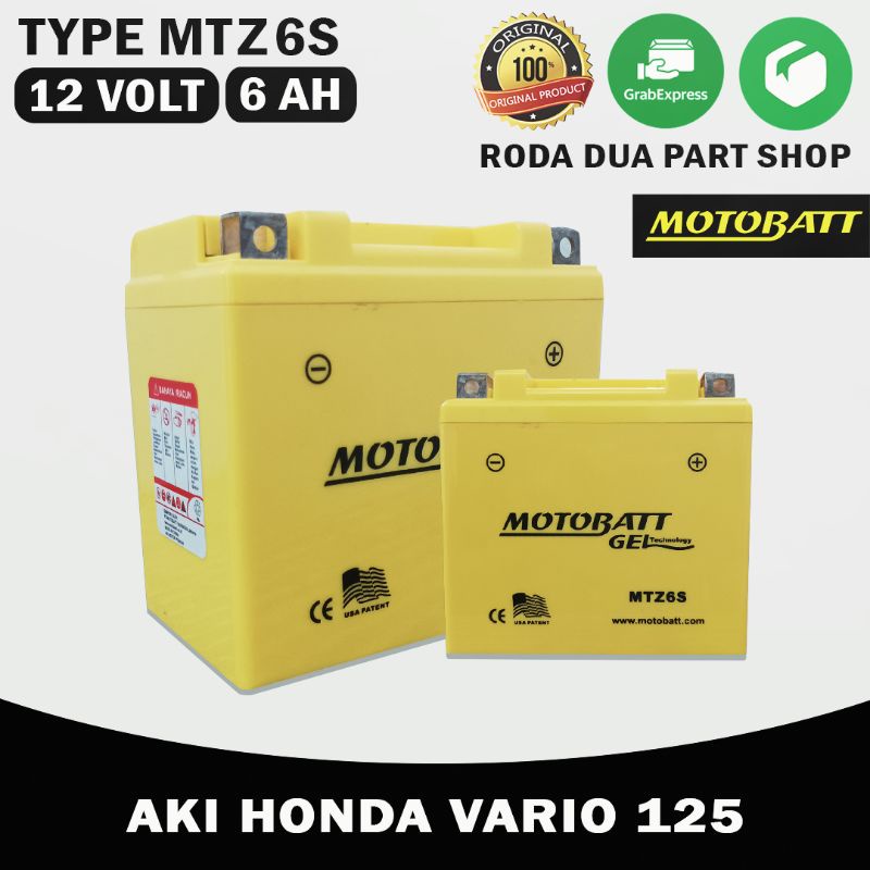 AKI MOTOR VARIO 125 MOTOBATT MTZ6S
