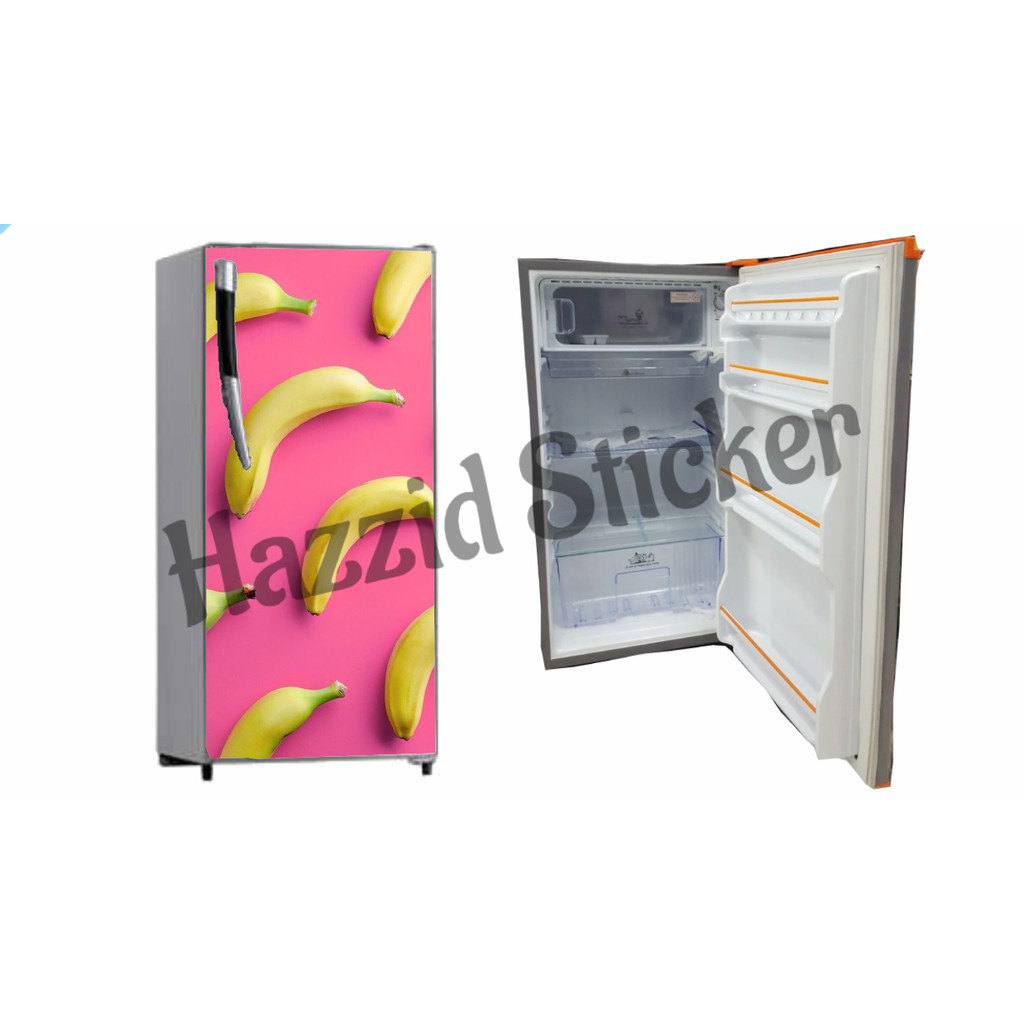 BARU STICKER KULKAS 1 PINTU MOTIF BUAH BUAHAN