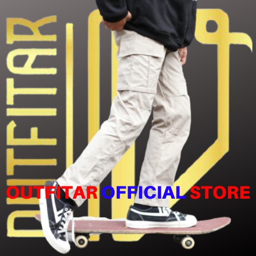 Celana Cargo Panjang Pria Jumbo Ripstop Tornado Premium Clana Kargo Original Kekinian