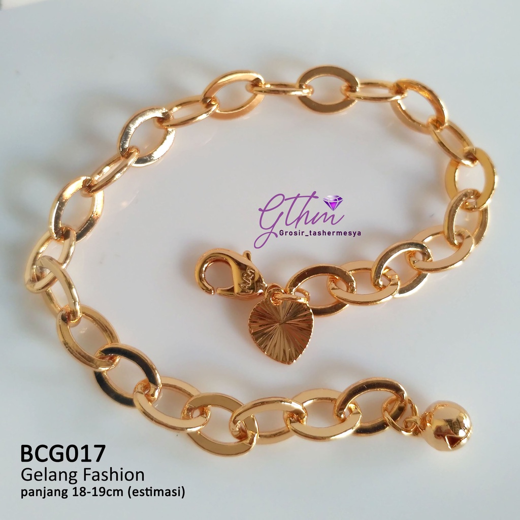 gelang tangan wanita rantai fashion xuping  perhiasan lapis emas 18k bcg017