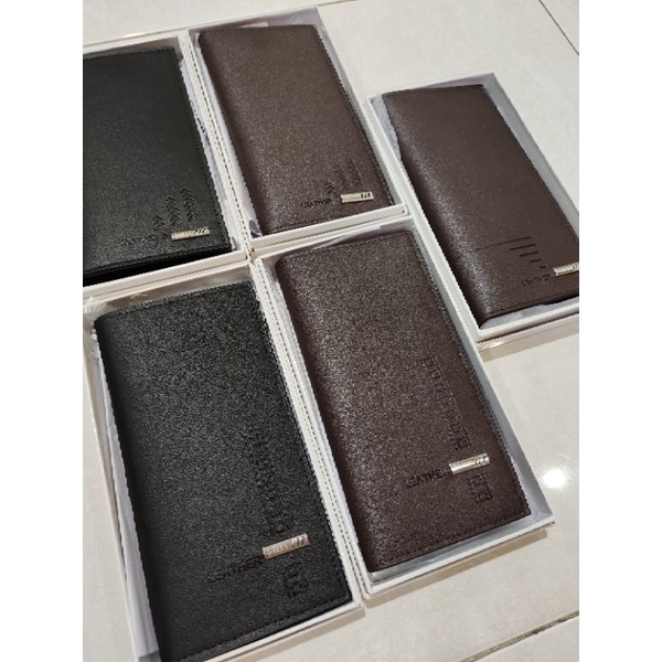 Dompet kulit PU import panjang lipat