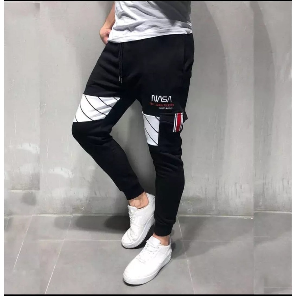 KIYOWO-Celana Jogger Panjang Nasa Pria