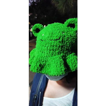 bucket hat Froggie/Topi Kodok rajut