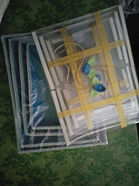 Kotak Seserahan Mika Mute Emas, Isi 4 Kotak