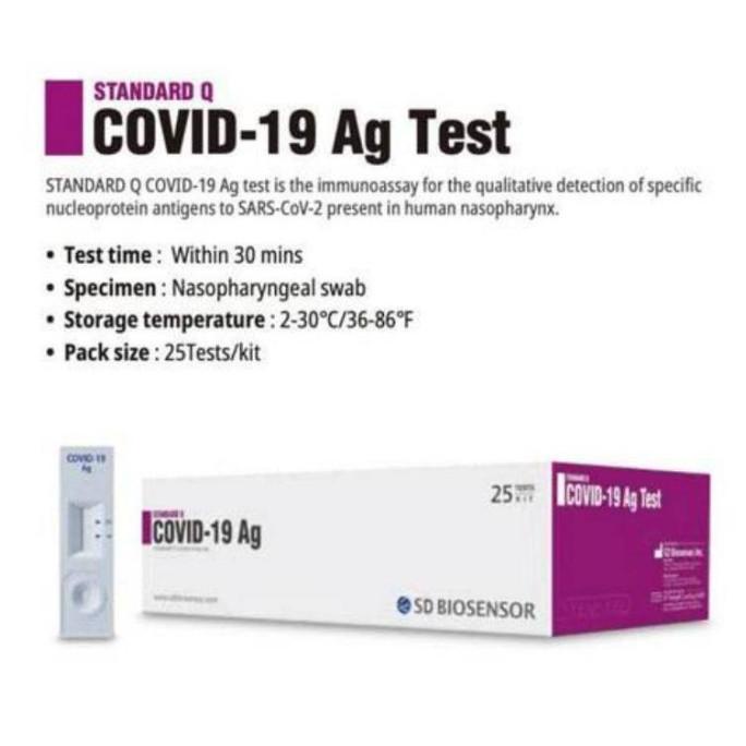 Ready Stock Swab Antigen Rapid Tes Sd Biosensor Standar Q Ag Akl Majdinafhi