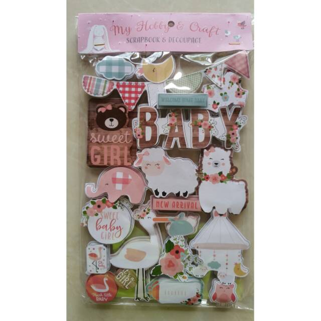 

Sticker Scrapbook 3D "Baby Sweet Girl