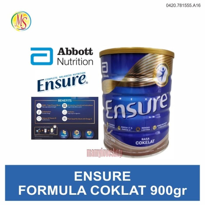 

Da2011Ca Ensure Rasa Coklat 900G – Susu Nutrisi Dewasa - Kuning Xa201As