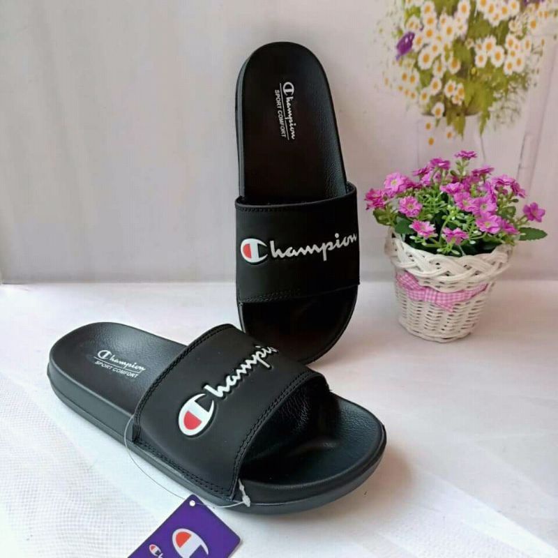 Sandal Slop Offwhite X Virgil Premium/Sandal Slide Pria Terbaru/Sandal Slop Offwhite Wanita Kekinian Off-white virgil Grade Ori-CHAMPION