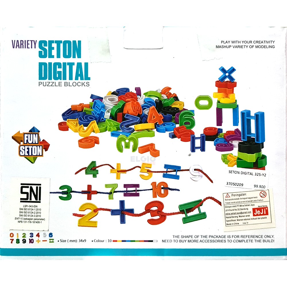 Variety Seton Digital Puzzle Blocks YERL325Y-2/ Mainan Merangkai Kata dari Huruf - Mainan Pendidikan