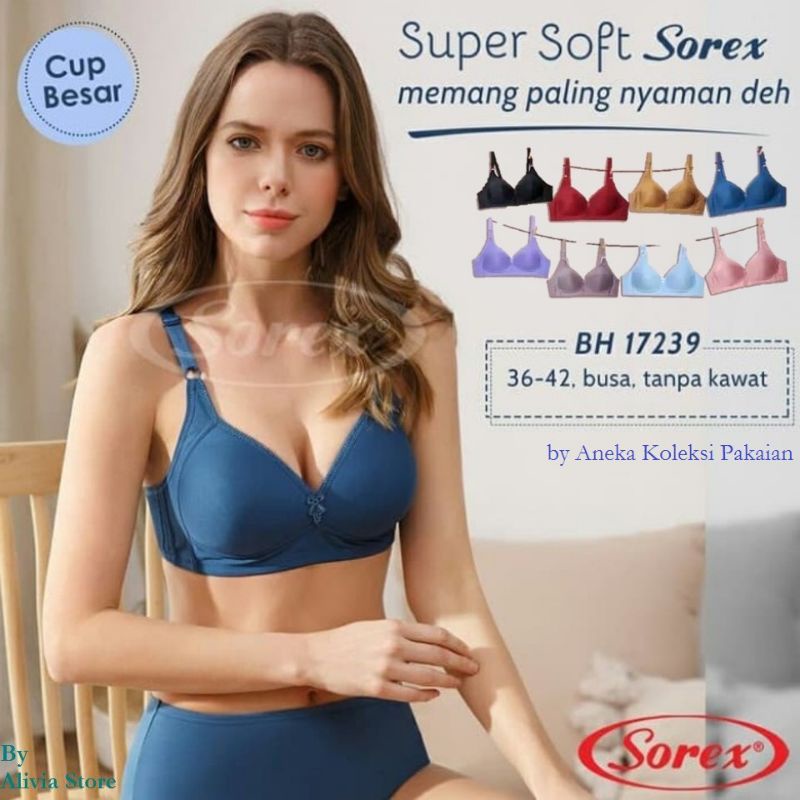 BRA BH SOREX CUP C BESAR TANPA KAWAT BUSA TIPIS 17239