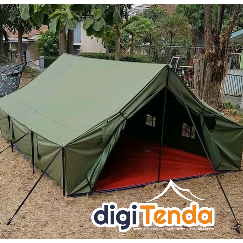 Jual Tenda Pramuka Regu Kapasitas 6 8 Orang Komando Camping Kemah 3m