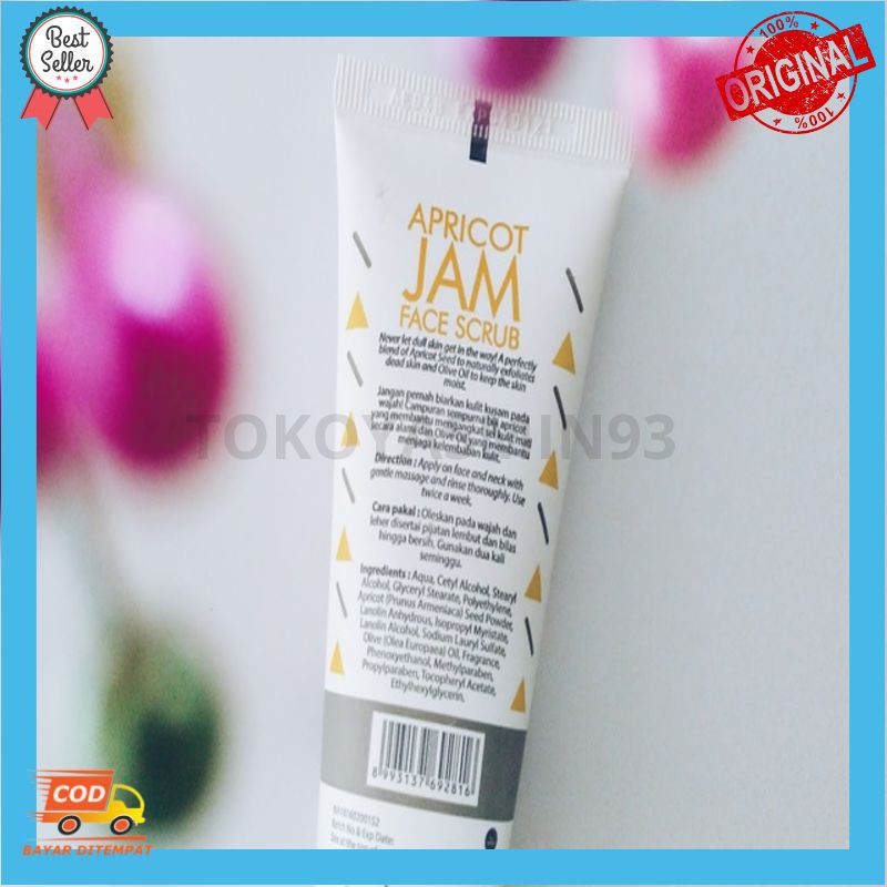 Emina Apricot Jam Face Scrub 60 ml Murah