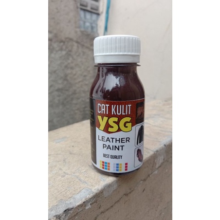 CAT KULIT YSG LEATHER PAINT WARNA HITAM, UNTUK BAHAN KULIT JAKET KULIT, TAS KULIT, DOMPET KULIT, JOK, SEPATU