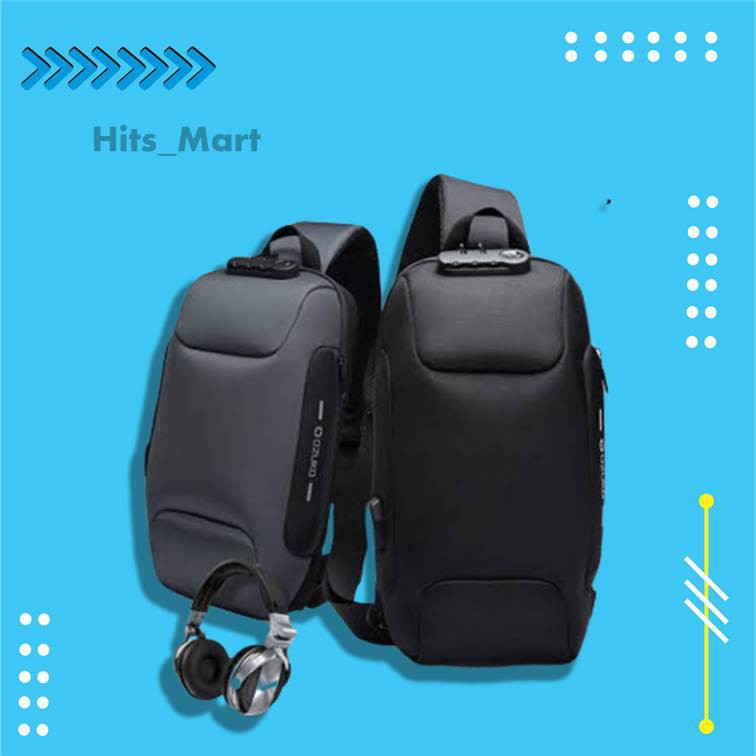 Tasselempangpria Tasslempang Pria Branded Laki Tasslingbag Murah Distro 564FG  Original Ozuko / Tas