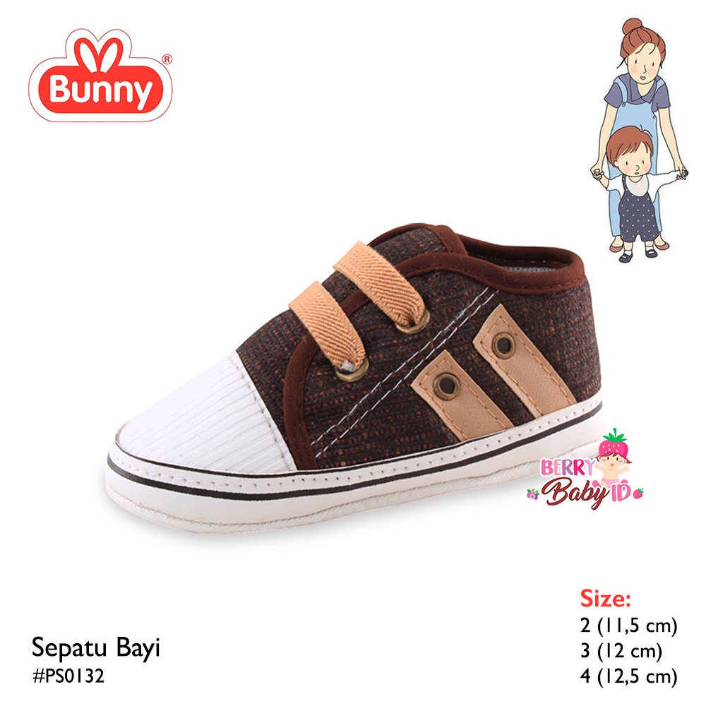 Lusty Bunny Sepatu Bayi Sneakers Prewalker Anti Slip Baby Shoes LSH022 Berry Mart