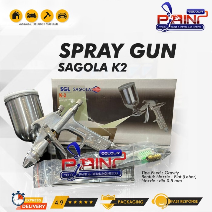 Spray Gun Tabung Atas Sagola K2 R2 250cc  Alat Semprot Cat