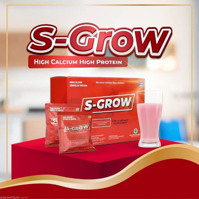 

S-GROW Suplemen Susu Peninggi Badan High Calcium Terbaik