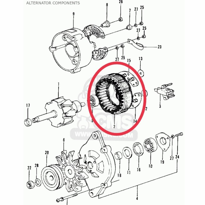 Stater Assy / Magnet Alternator Honda LIFE SA360 Civic Deluxe 1st 77