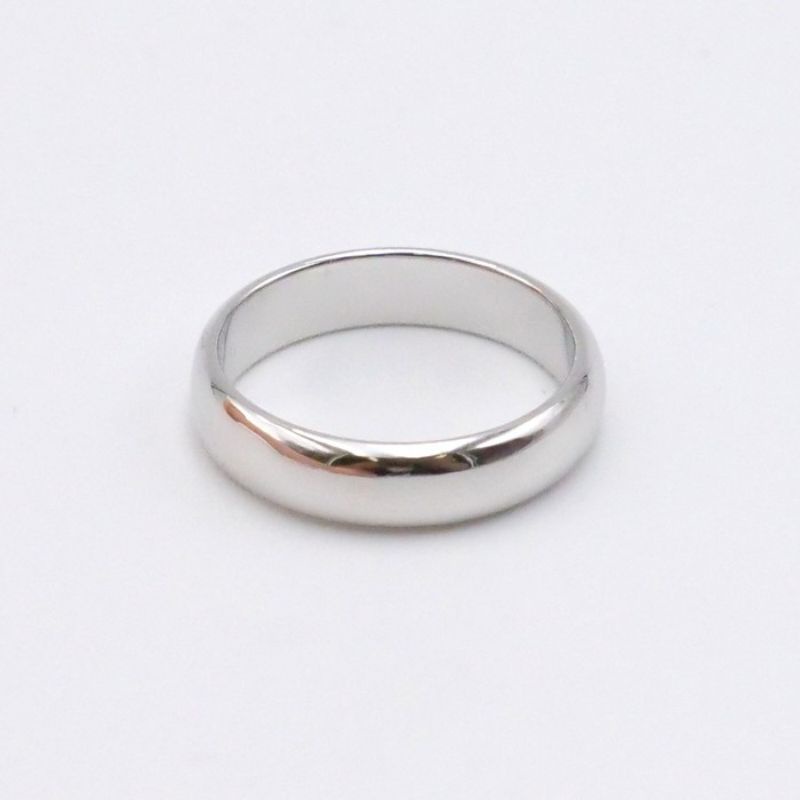 Xuping Cincin Kawin Silver Motif Polos 001