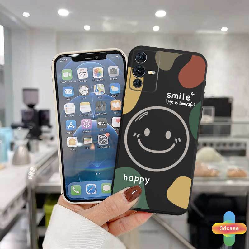 Soft TPU Case Xiaomi Redmi Note 9 8 10 10S 9 PRO MAX 9S Xiaomi Redmi POCO C3 X3 NFC X3 PRO M3 Redmi 9 9C NFC 9A 9i 9T 9AT 9 PRO Power 10X POCO M2 PRO Y12 Y20 A12 A54 A15 A16 Couple Happy Smile Graffiti Anti-fall Case