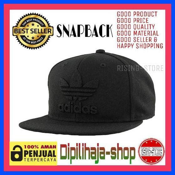 Eklusif Topi Pria Snapback Adidas Full Black #2 Trucker Baseball -Dipilihaja Gilaa