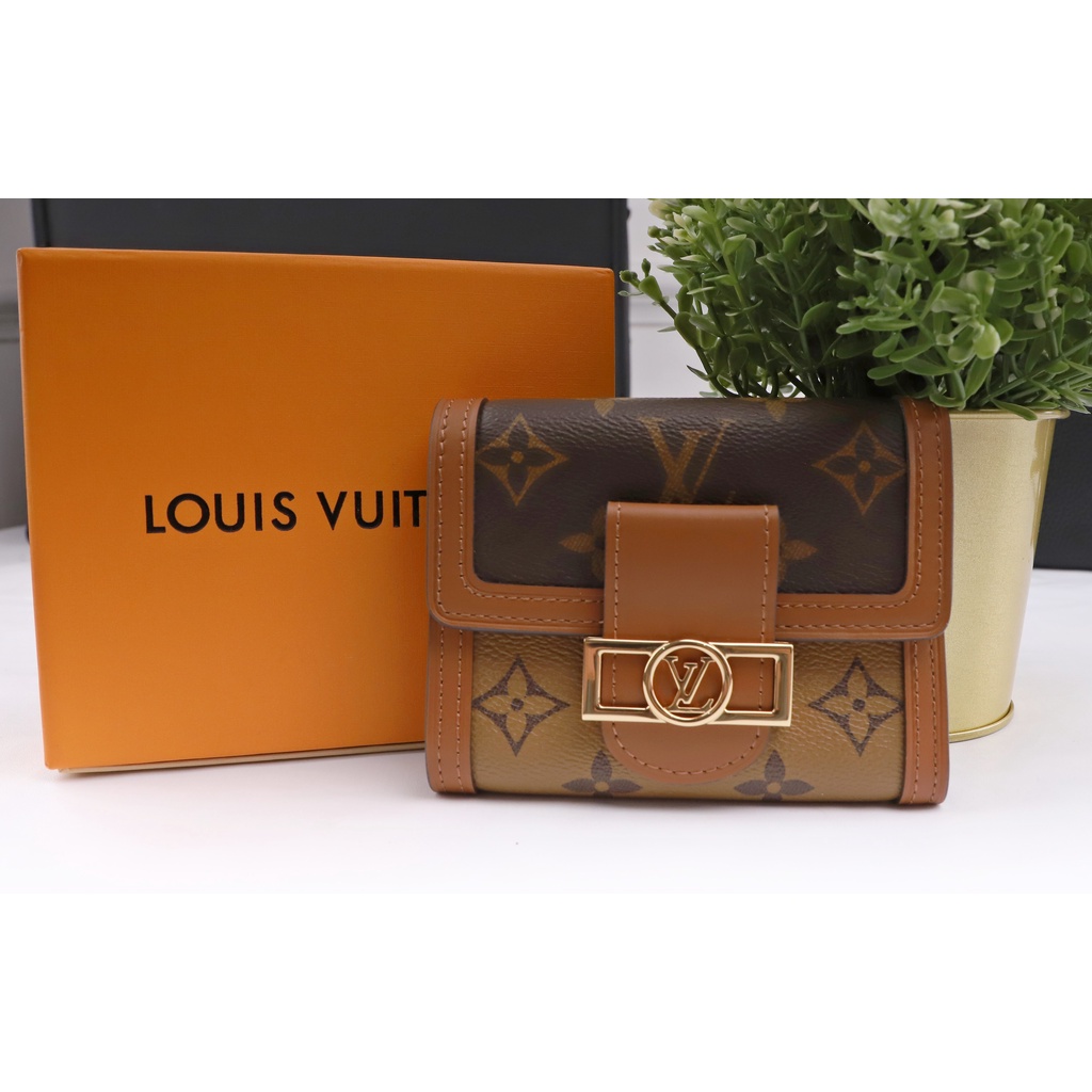 premium dompet dauphine compact wallet monogram M68725