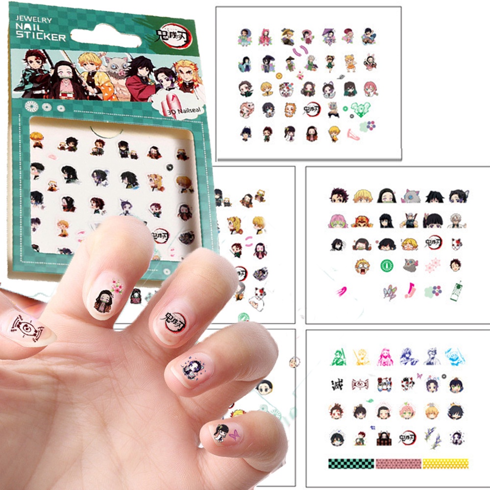 DS011 – Stiker Kuku / Nail Sticker Demon Slayer / Kimetsu No Yaiba