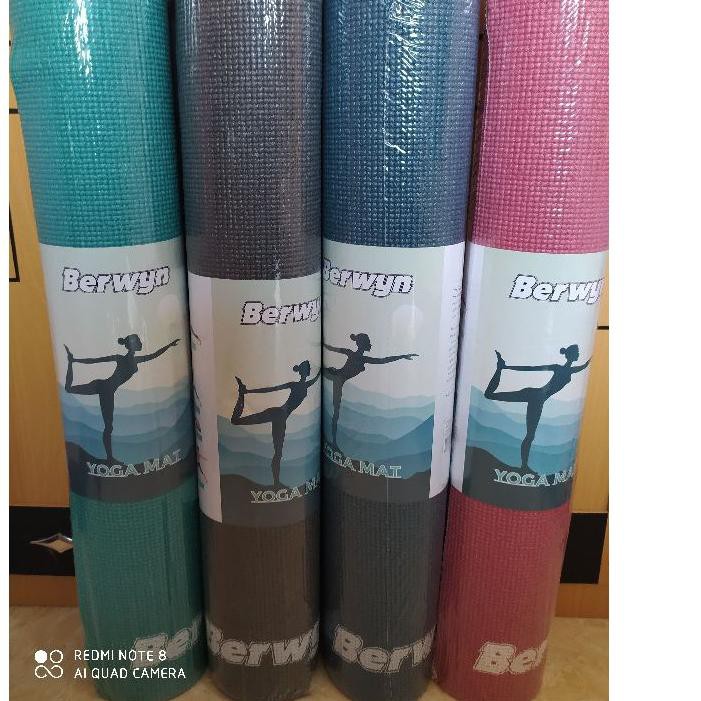 ♣ ⭐⭐⭐⭐⭐ Ace Hardware Matras Yoga Berwyn. Grey, Pink, Blue & Tosca / Yoga Mat ➫