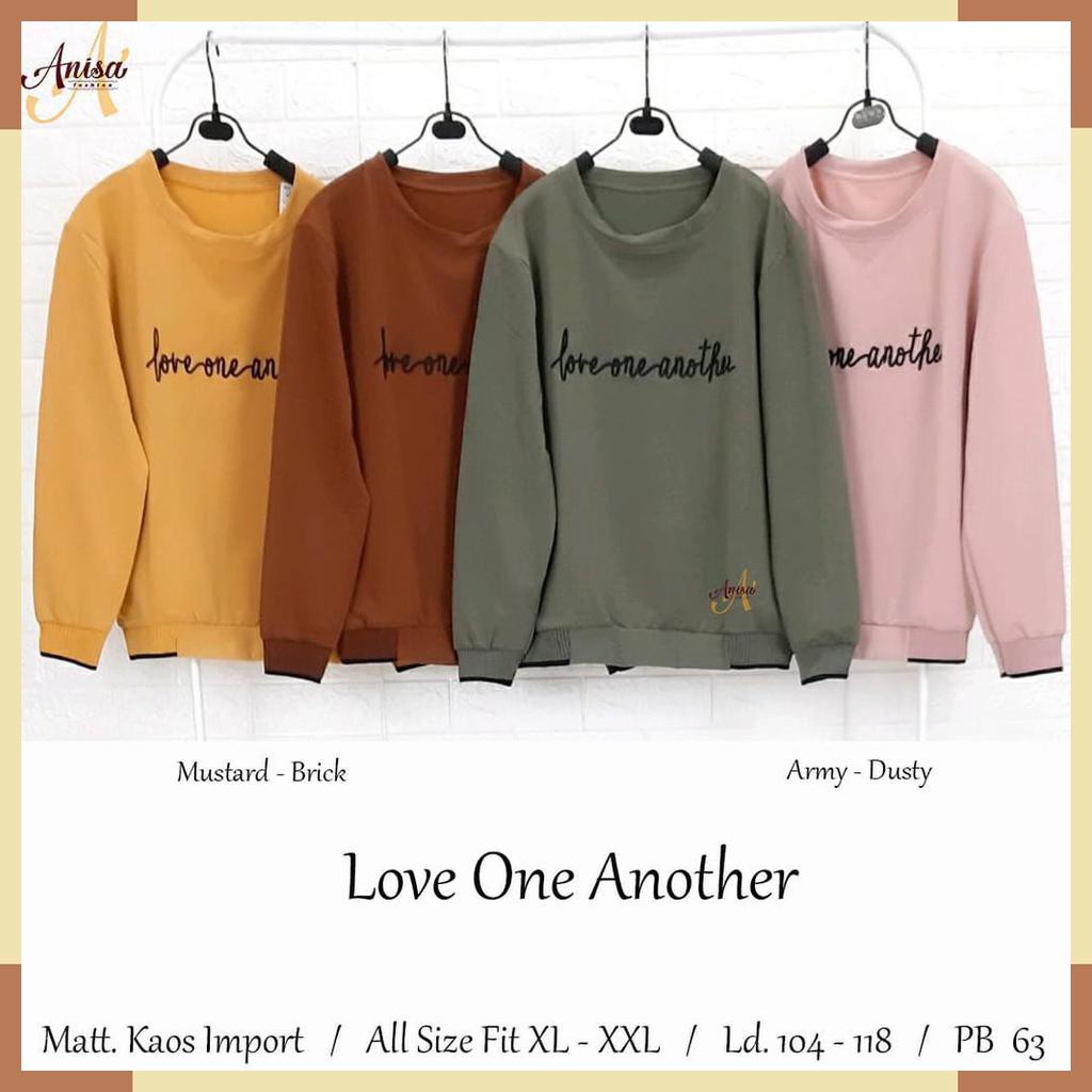SWEATER LOVE ONE ANOTHER. FASHION WANITA. BY ANISA