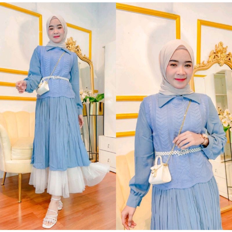 # Tunik import Kombi vest rajut#