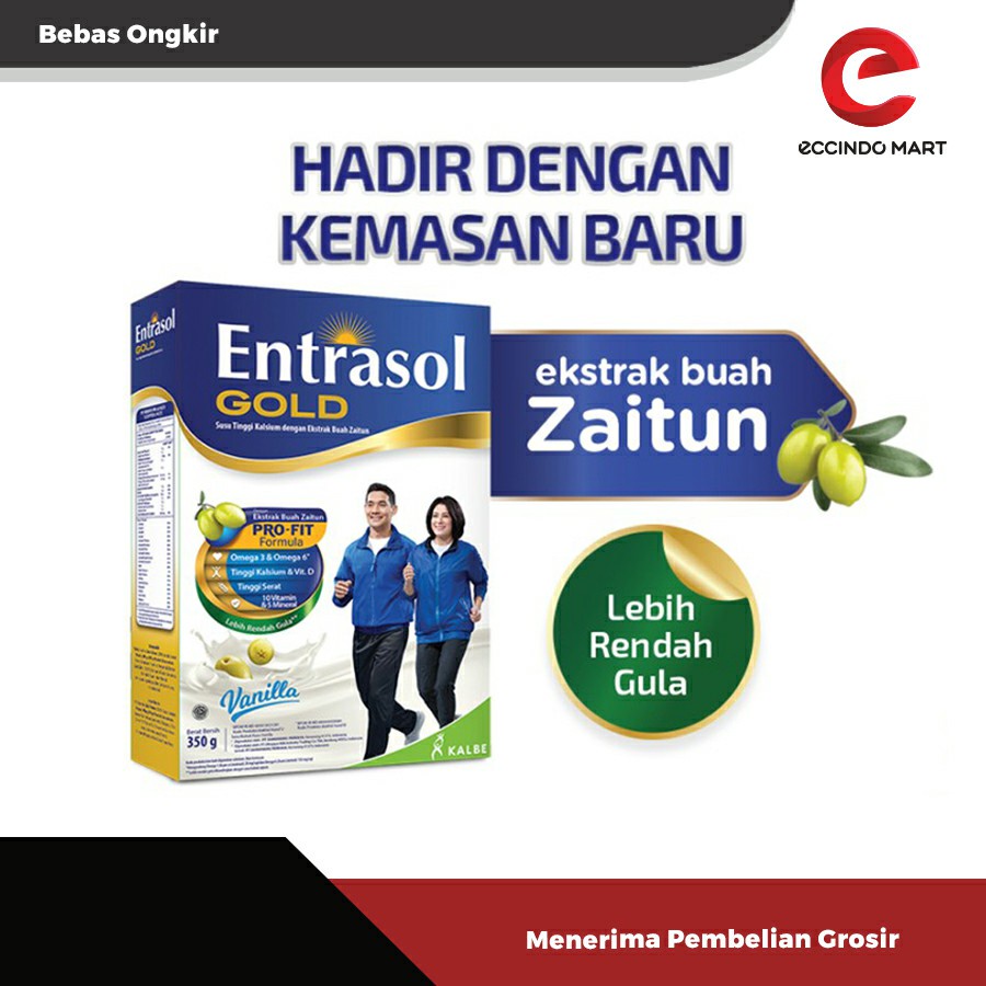 

Susu Entrasol Gold Vanila 350gr / Susu Orang Tua / Susu Lansia Murah