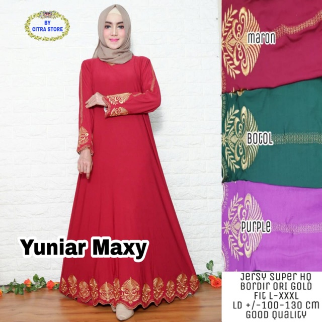 Grosir murah Yuniar maxy dress pesta