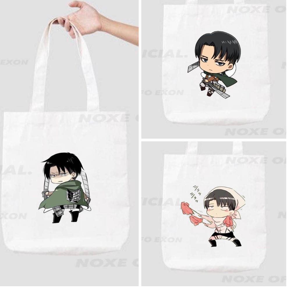 BIG SALE TOTE BAG ANIME LEVI ATTACK ON TITAN ❆ 895